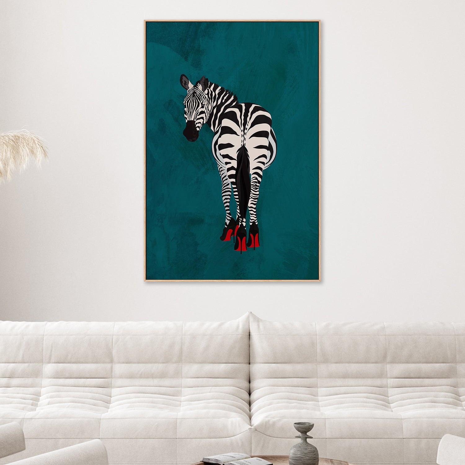wall-art-print-canvas-poster-framed-Zebra In Heels , By Sarah Manovski-2