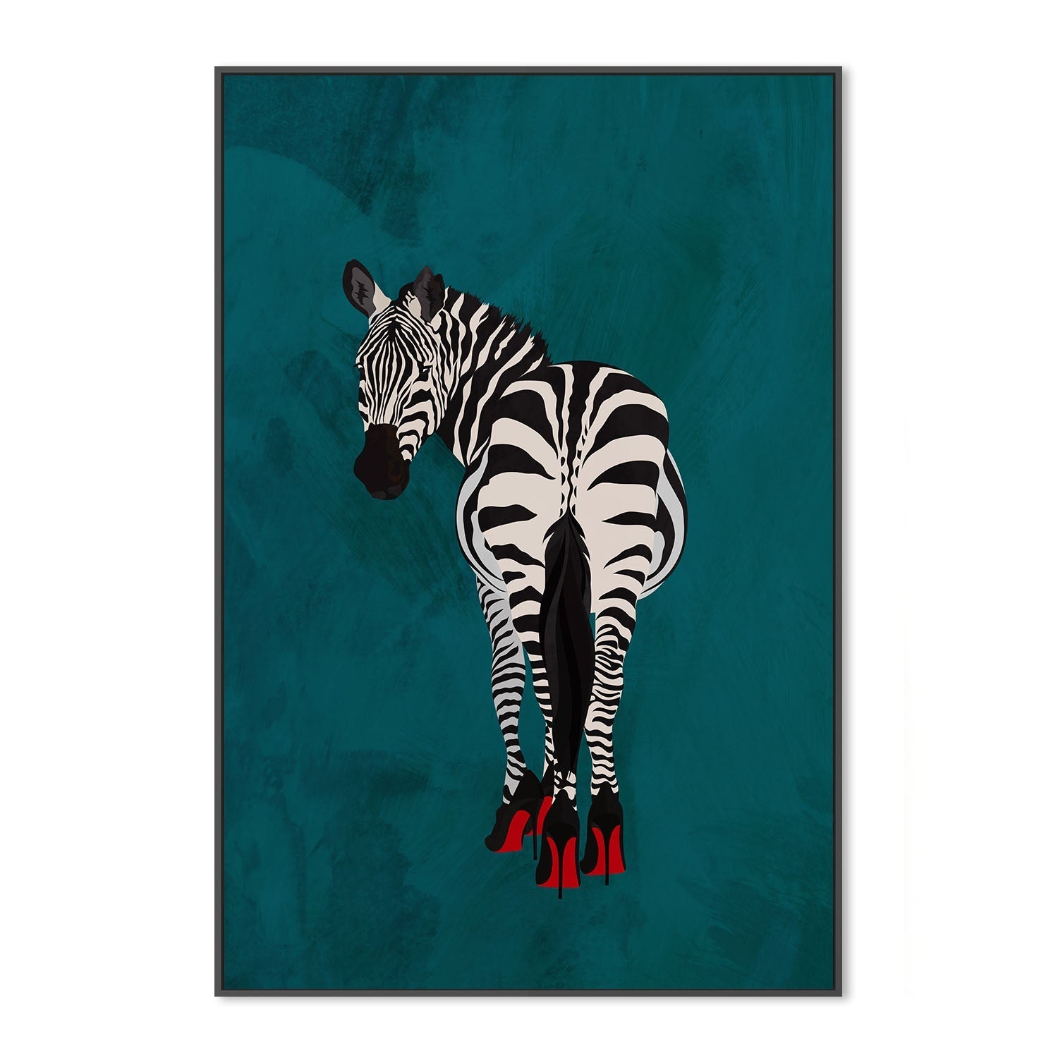 wall-art-print-canvas-poster-framed-Zebra In Heels , By Sarah Manovski-3