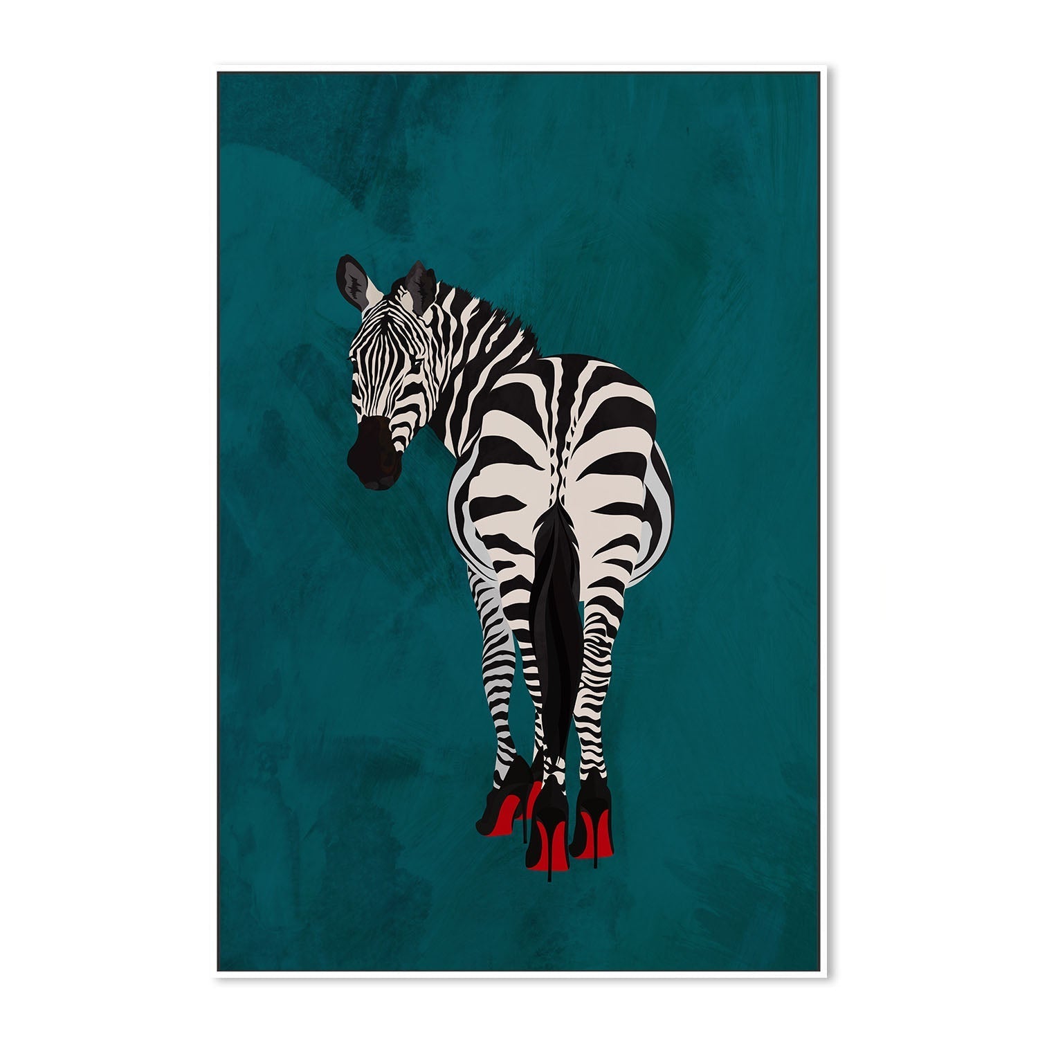 wall-art-print-canvas-poster-framed-Zebra In Heels , By Sarah Manovski-5