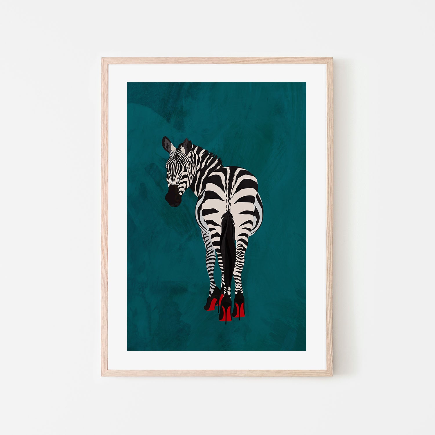 wall-art-print-canvas-poster-framed-Zebra In Heels , By Sarah Manovski-6