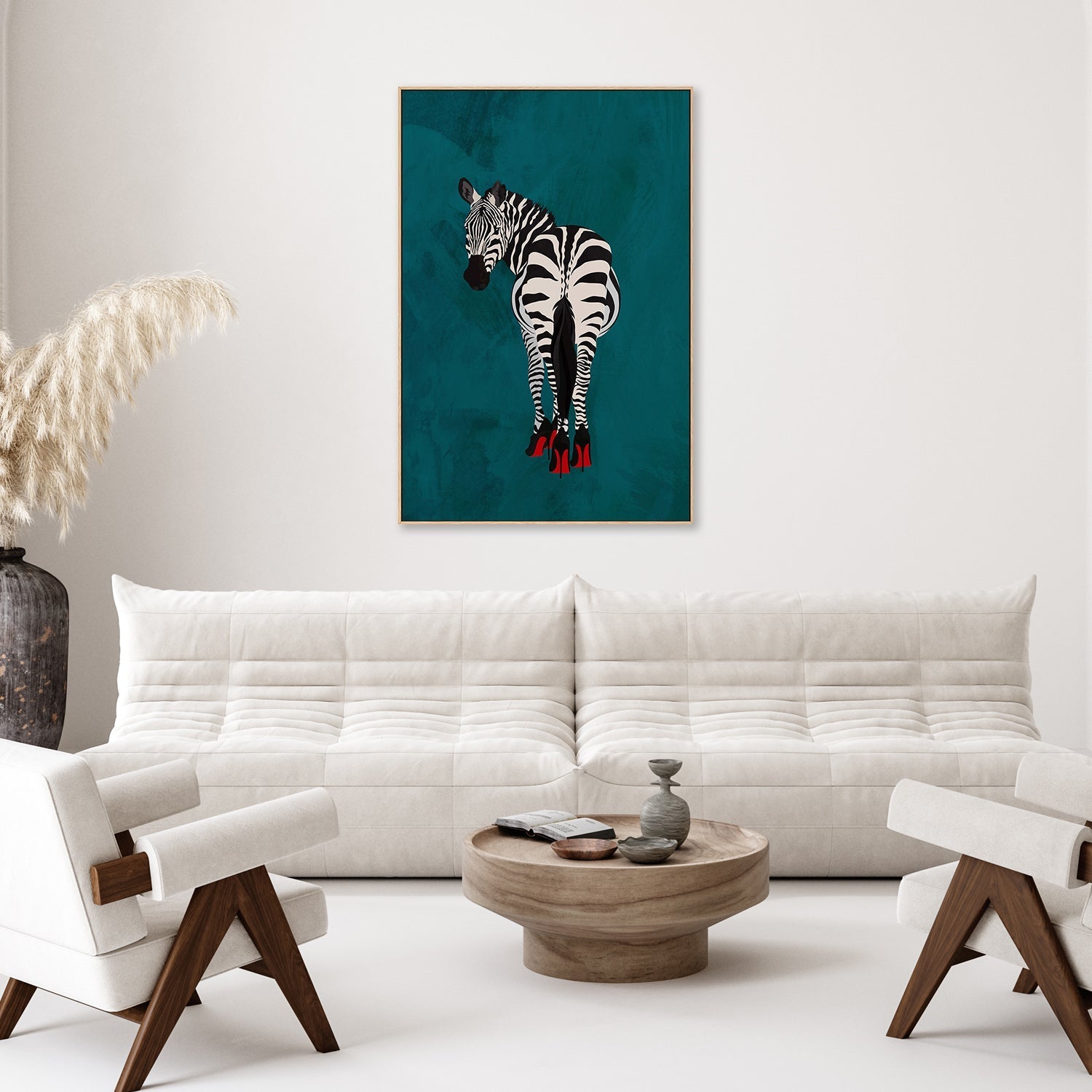 wall-art-print-canvas-poster-framed-Zebra In Heels , By Sarah Manovski-7