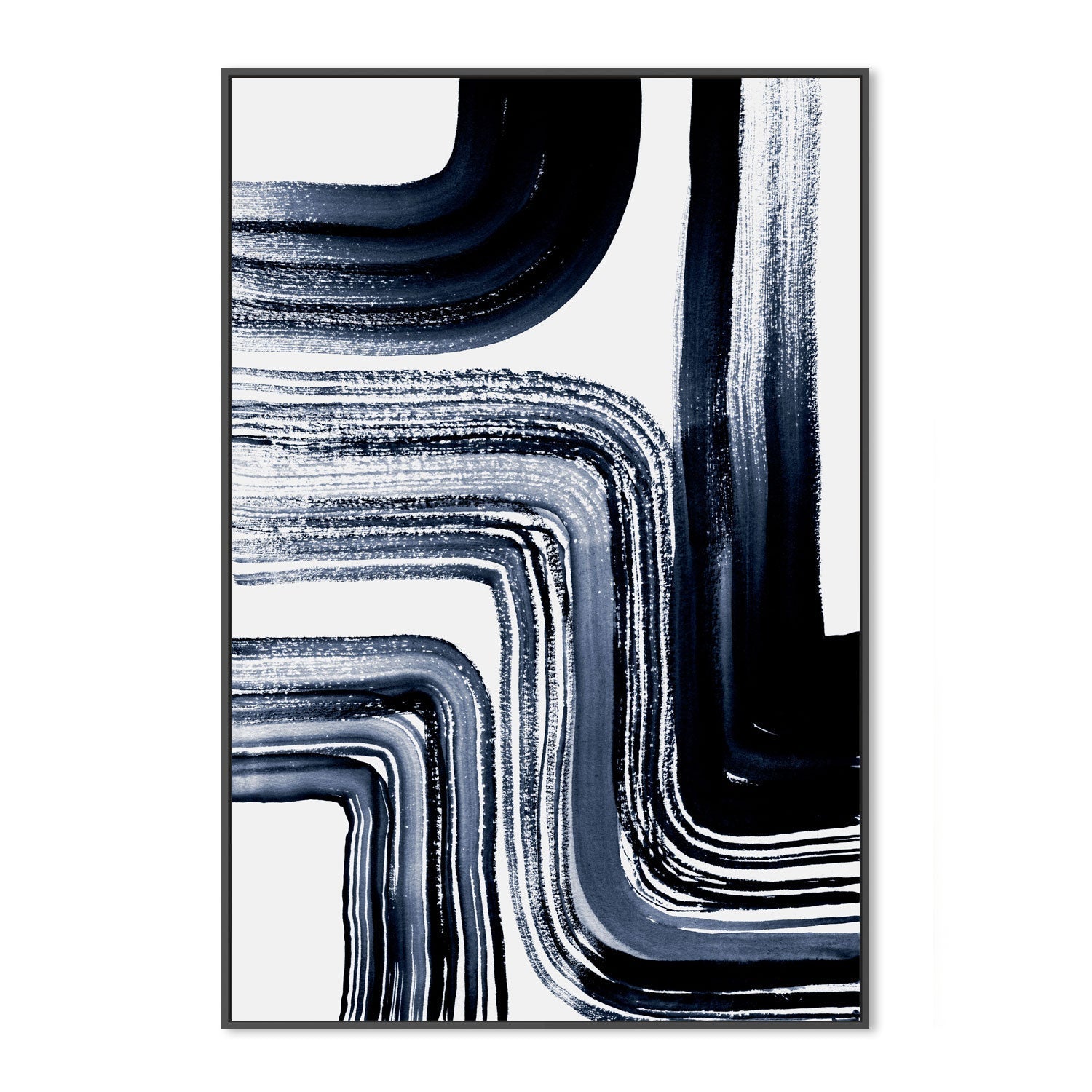 wall-art-print-canvas-poster-framed-Zen Garden Strokes, Style A , By Danushka Abeygoda-3