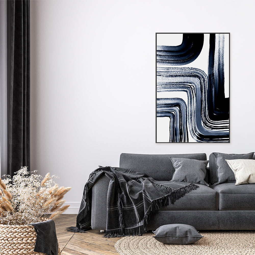 wall-art-print-canvas-poster-framed-Zen Garden Strokes, Style A , By Danushka Abeygoda-7