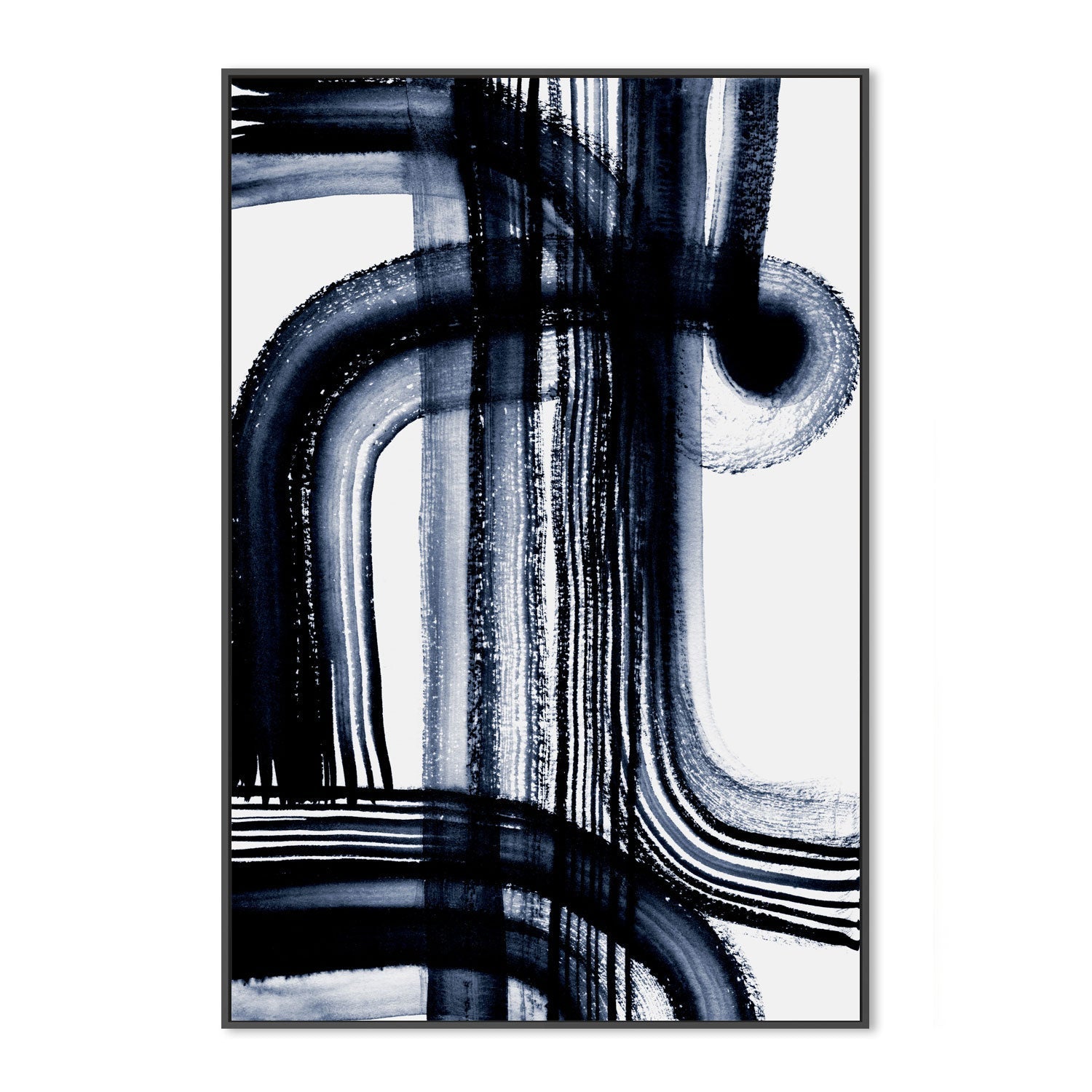 wall-art-print-canvas-poster-framed-Zen Garden Strokes, Style B , By Danushka Abeygoda-3