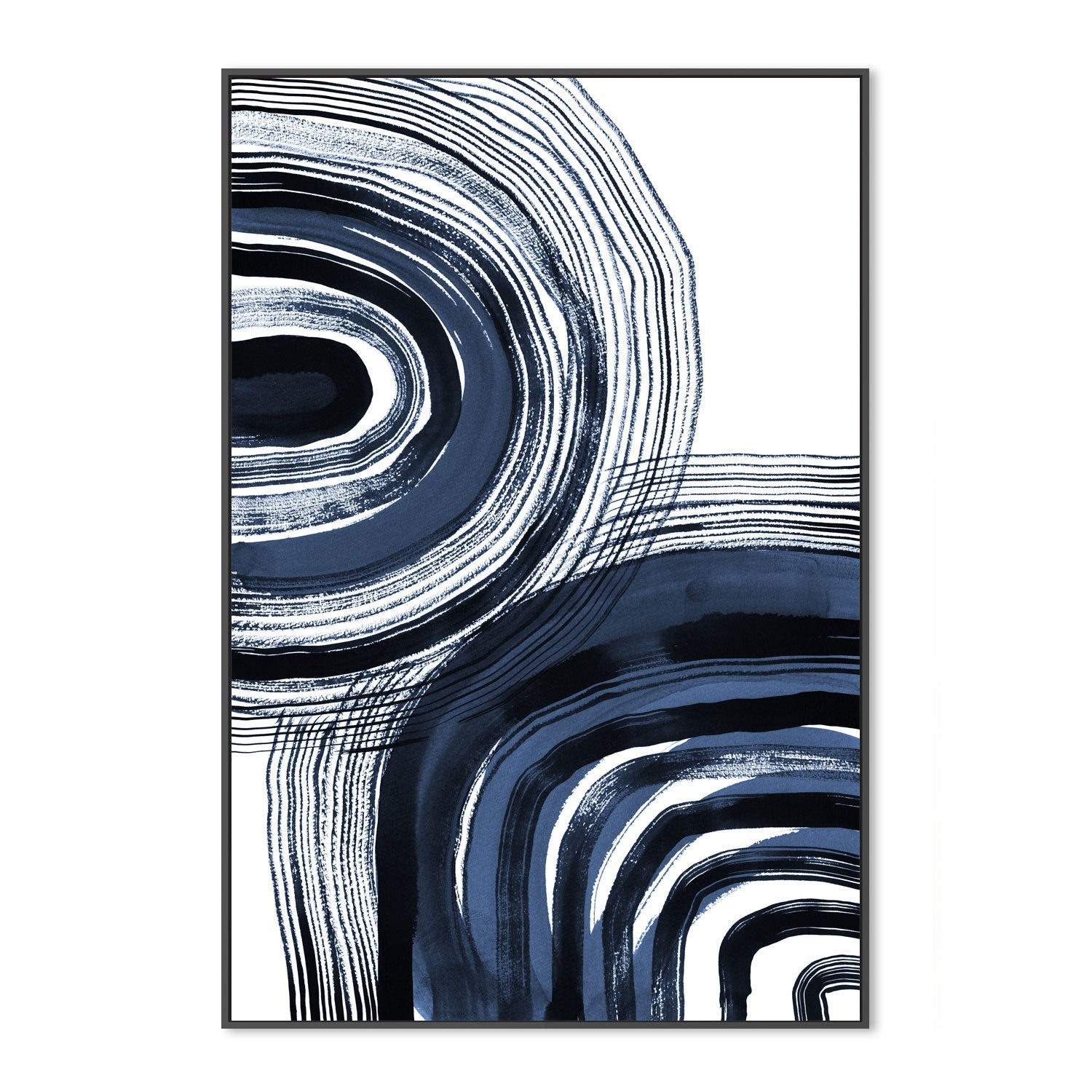 wall-art-print-canvas-poster-framed-Zen Garden Strokes, Style C , By Danushka Abeygoda-3