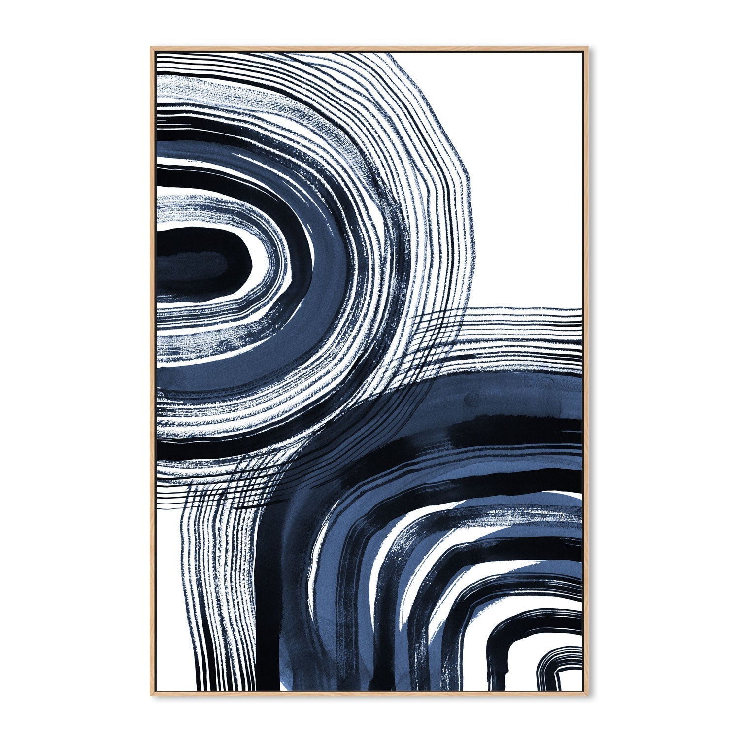 wall-art-print-canvas-poster-framed-Zen Garden Strokes, Style C , By Danushka Abeygoda-4