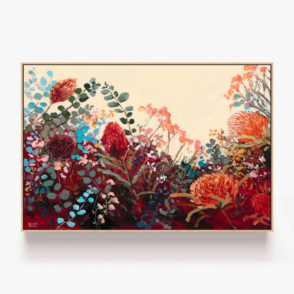 Waratah Vintage-by-Meredith Howse-wall-art-print-canvas-poster-framed-Gioia