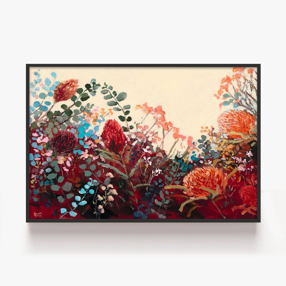 Waratah Vintage-by-Meredith Howse-wall-art-print-canvas-poster-framed-Gioia