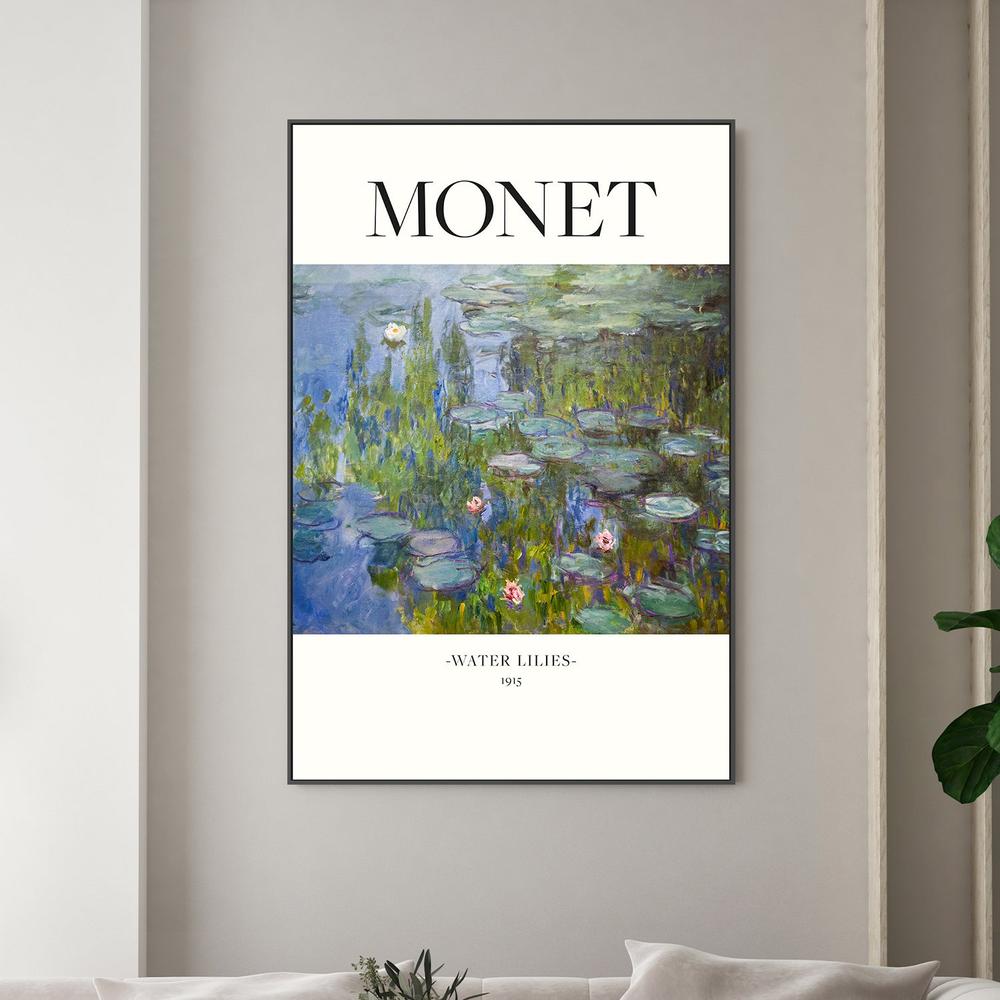 Water Lilies 1915-by-Claude Monet-wall-art-print-canvas-poster-framed-Gioia