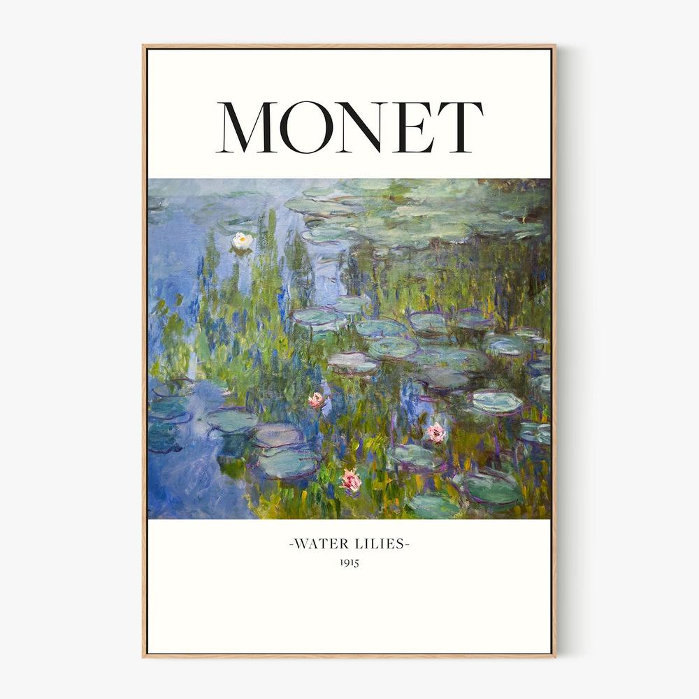 Water Lilies 1915-by-Claude Monet-wall-art-print-canvas-poster-framed-Gioia