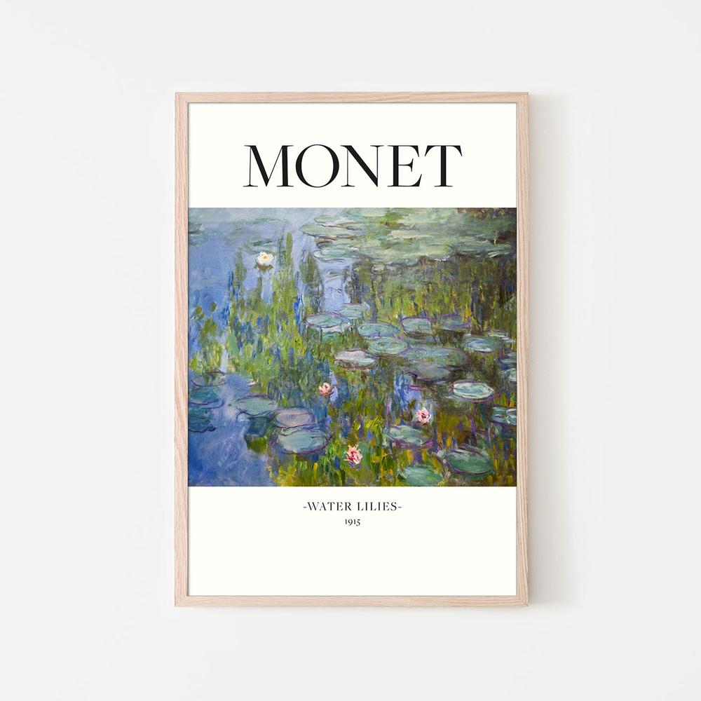 Water Lilies 1915-by-Claude Monet-wall-art-print-canvas-poster-framed-Gioia
