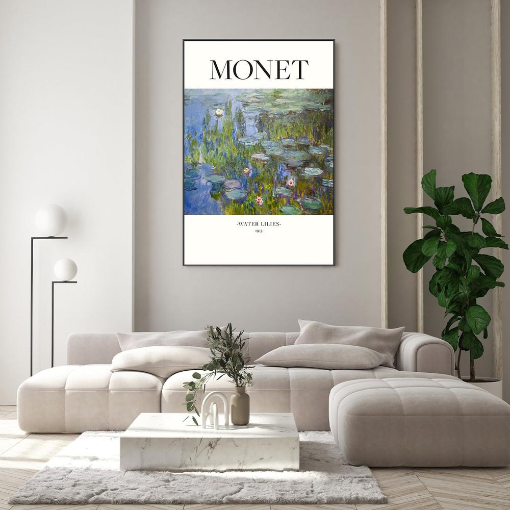Water Lilies 1915-by-Claude Monet-wall-art-print-canvas-poster-framed-Gioia