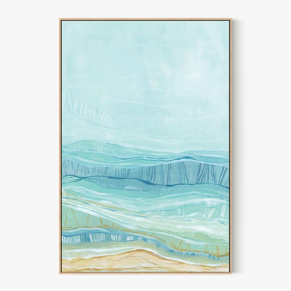 Waves of Blue Beauty-by-Jacob Q-wall-art-print-canvas-poster-framed-Gioia