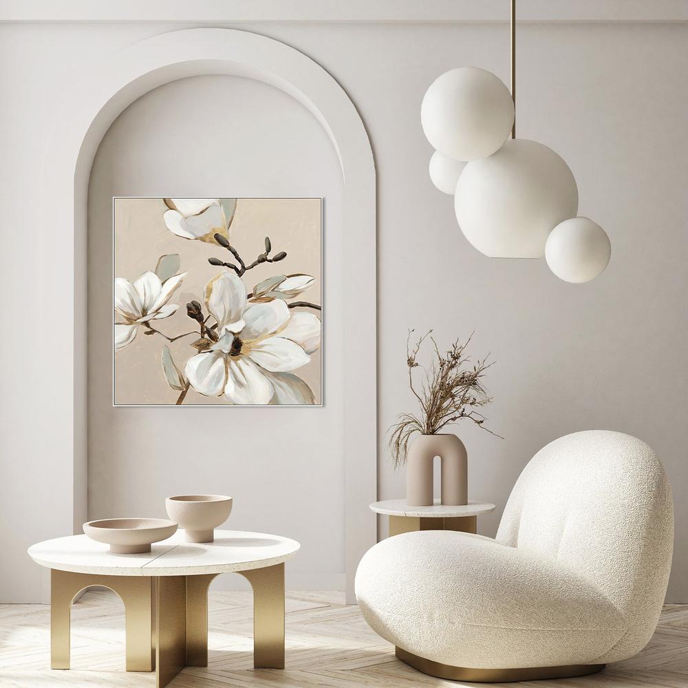 White Magnolia Branch, Style A-by-Jacob Q-wall-art-print-canvas-poster-framed-Gioia