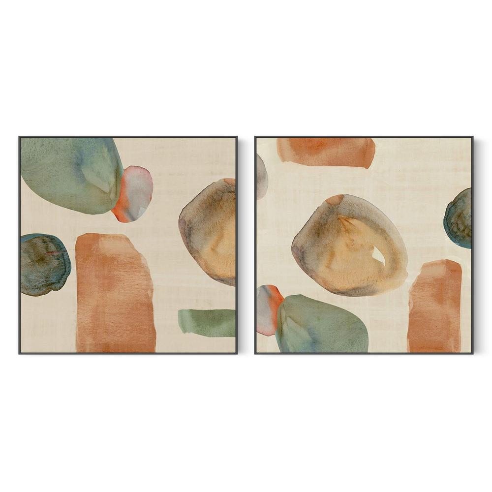 Wicker Terracotta, Style A & B , Set Of 2-by-Jacob Q-wall-art-print-canvas-poster-framed-Gioia