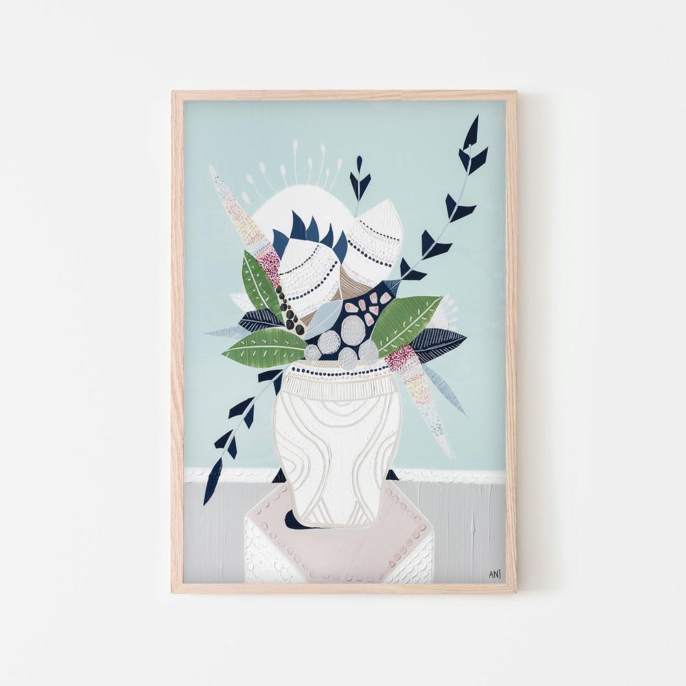 Wild Bankisa Bouquet-by-Ani Ipradjian-wall-art-print-canvas-poster-framed-Gioia