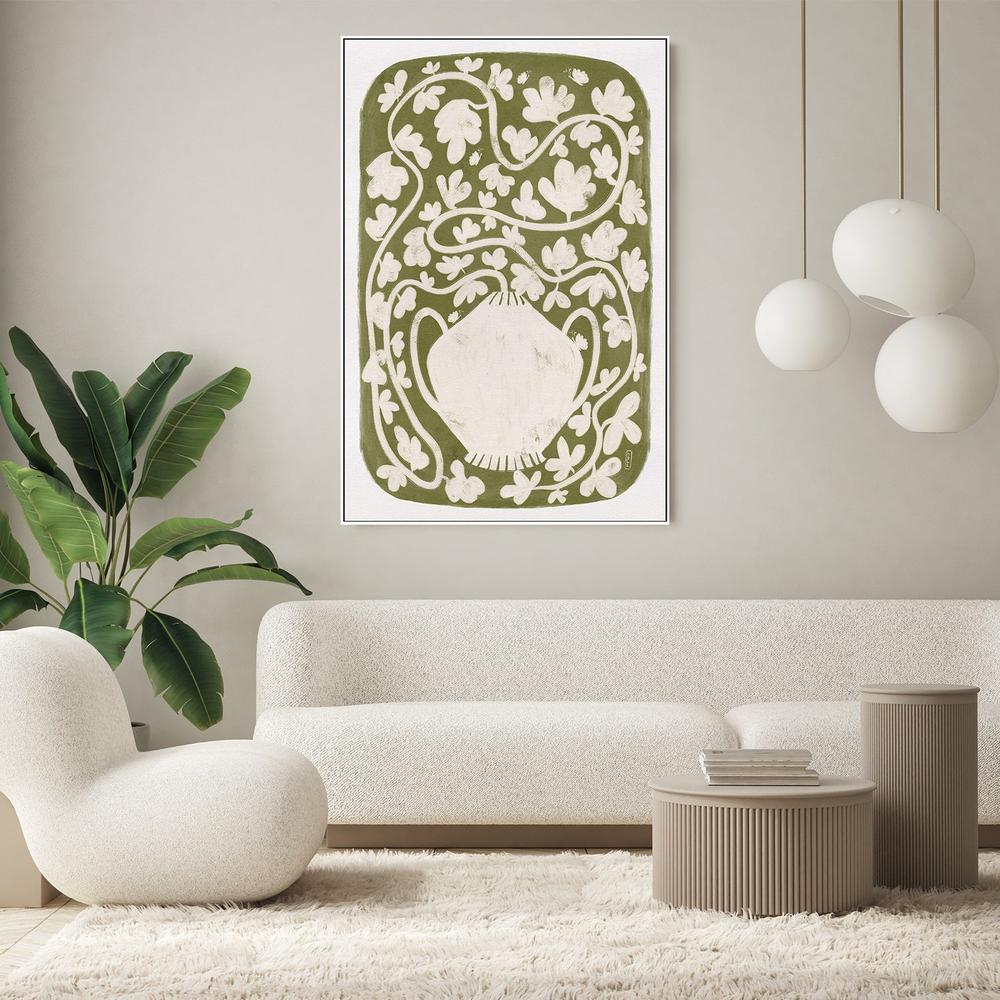 Winding Botanical Vase-by-Dirkie Nell-wall-art-print-canvas-poster-framed-Gioia
