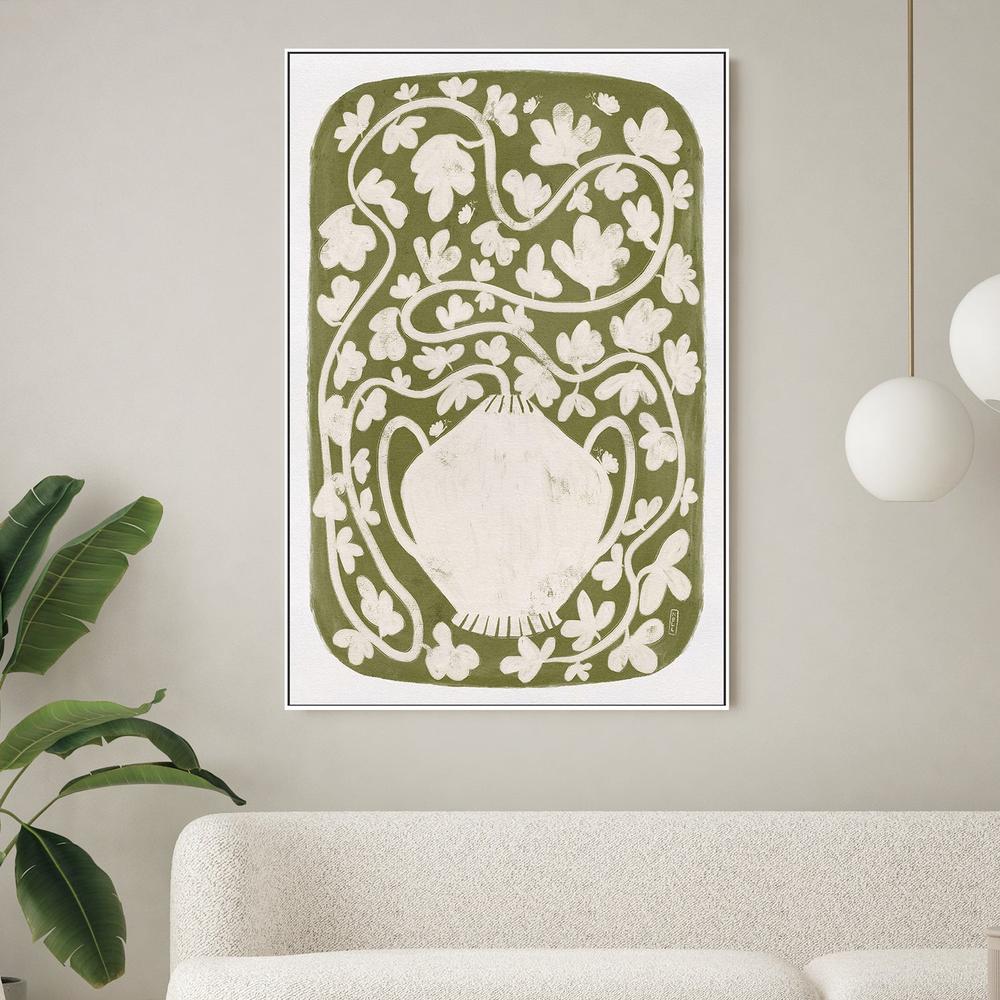 Winding Botanical Vase-by-Dirkie Nell-wall-art-print-canvas-poster-framed-Gioia
