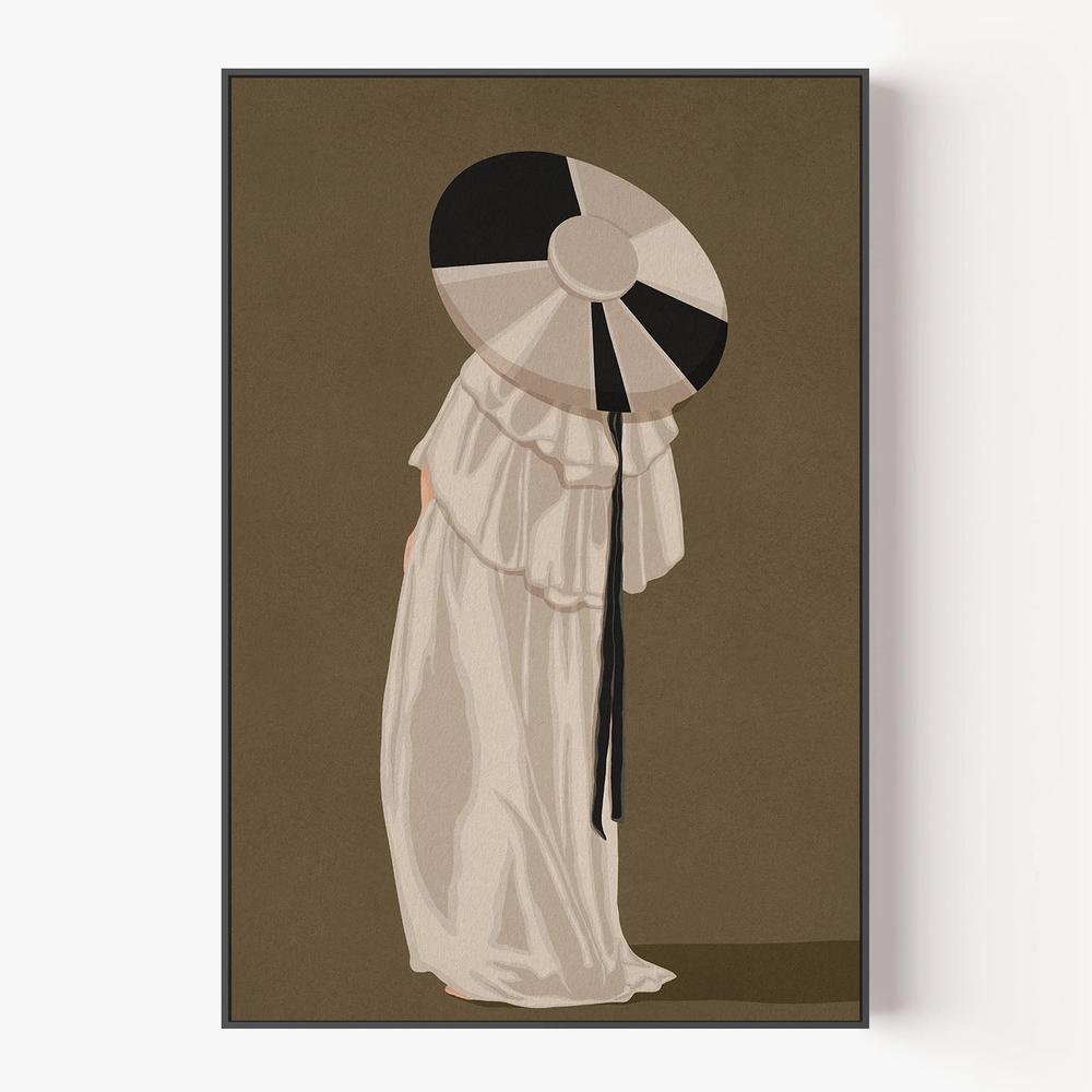 Woman In Elegant Hat-by-Lisa Solomoniuk-wall-art-print-canvas-poster-framed-Gioia