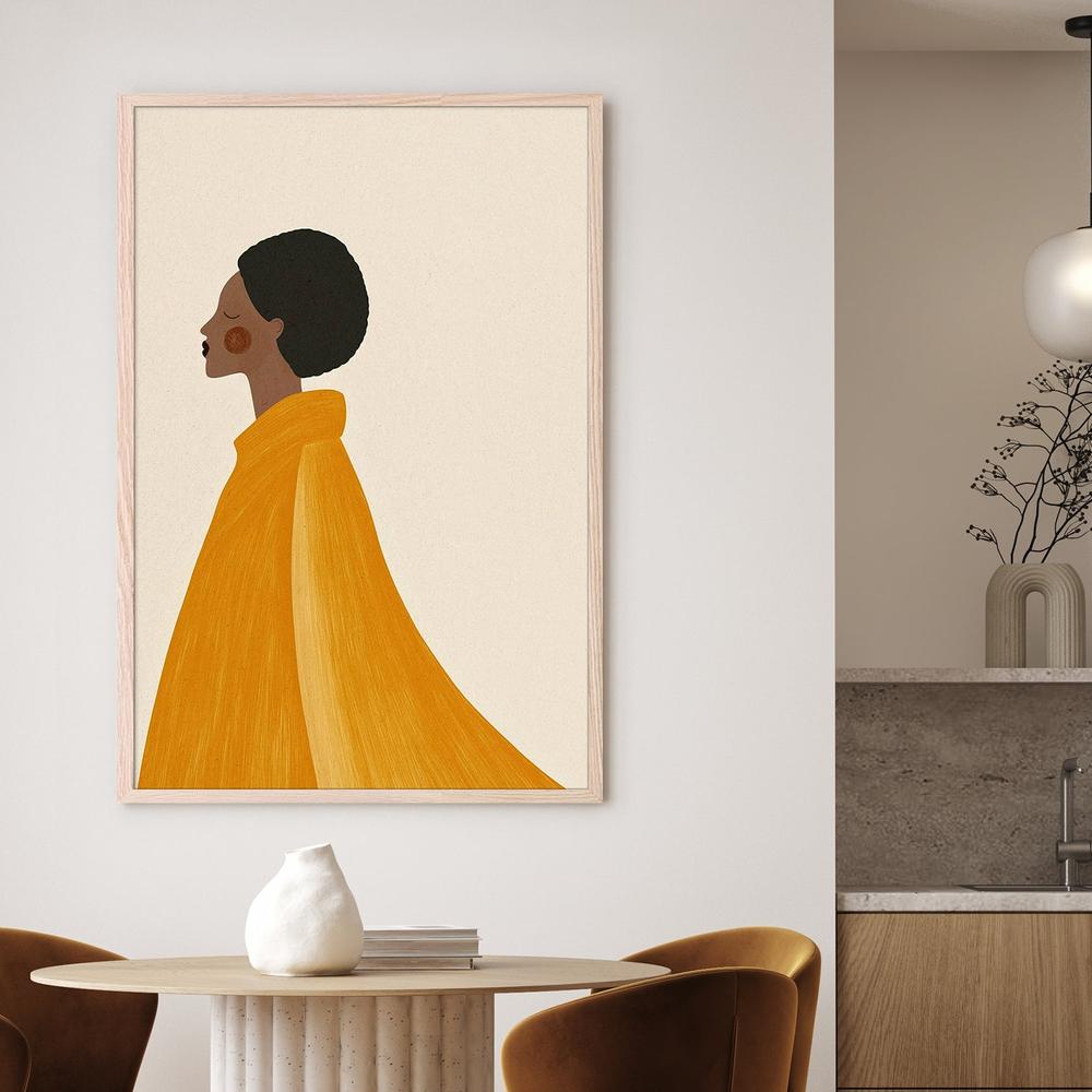 wall-art-print-canvas-poster-framed-Woman In Yellow Cape-7