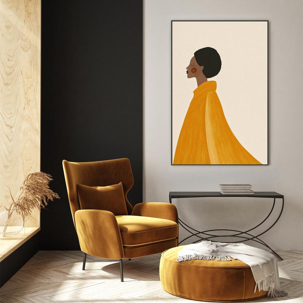 wall-art-print-canvas-poster-framed-Woman In Yellow Cape-9