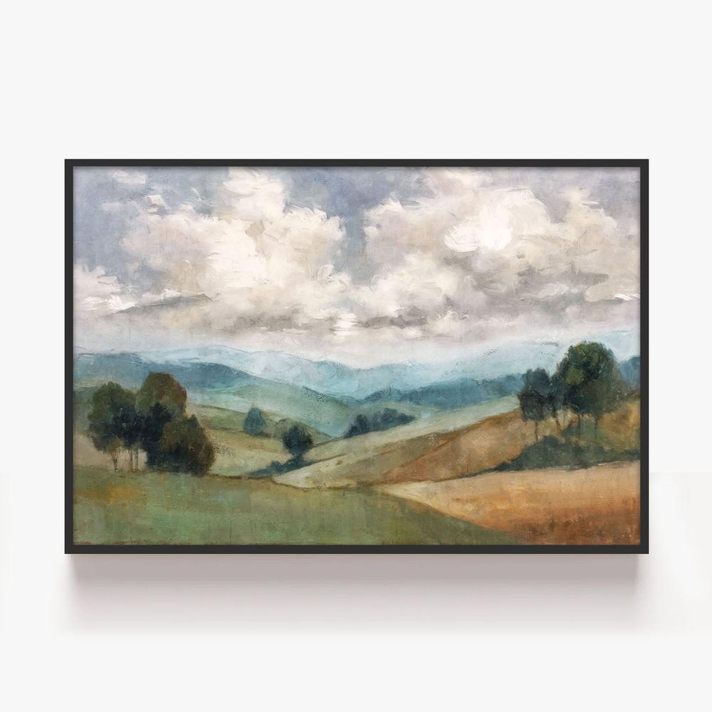 Woven Fields, Style B-by-Nina Blue-wall-art-print-canvas-poster-framed-Gioia