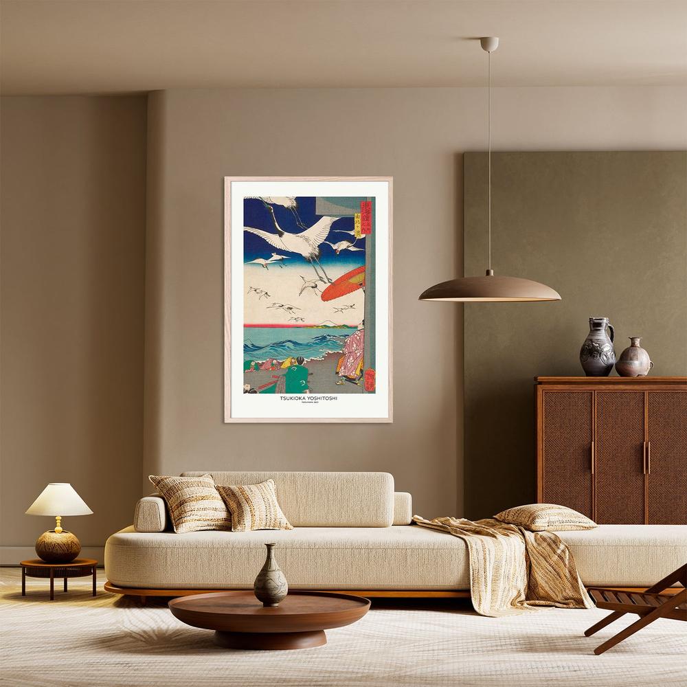 Yuigahama (1863)-by-Tsukioka Yoshitoshi-wall-art-print-canvas-poster-framed-Gioia