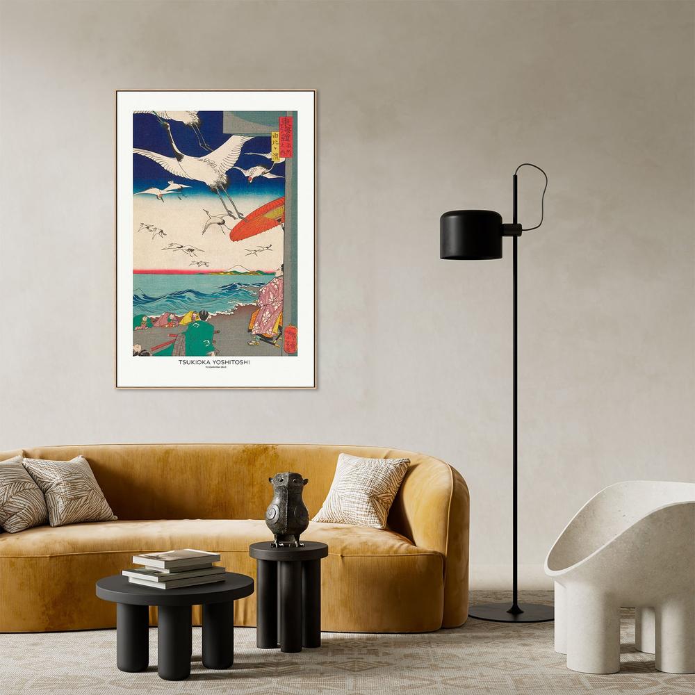 Yuigahama (1863)-by-Tsukioka Yoshitoshi-wall-art-print-canvas-poster-framed-Gioia