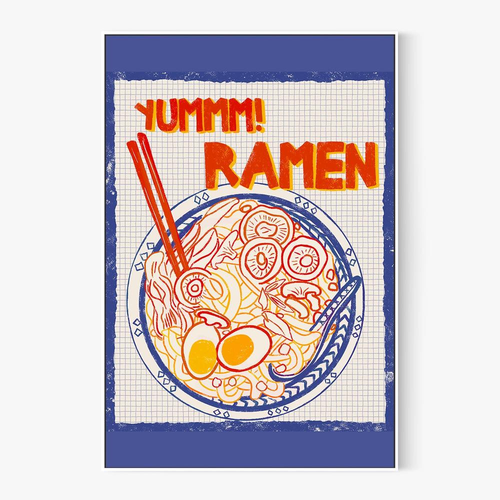 Yummy Ramen Bowl-by-Radhika Modi-wall-art-print-canvas-poster-framed-Gioia