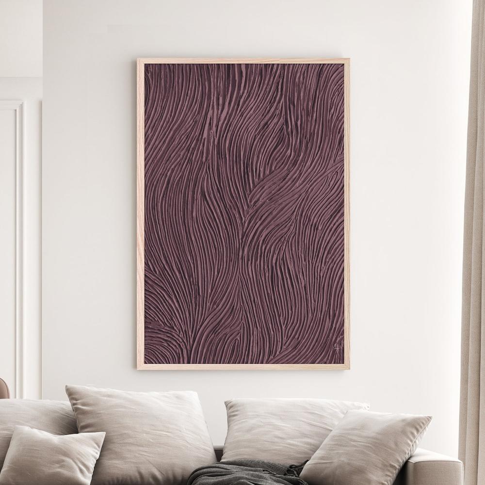Zen Garden Plum-by-Sarah Adams-wall-art-print-canvas-poster-framed-Gioia