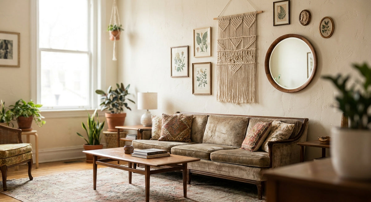 Boho wall art for eclectic interiors