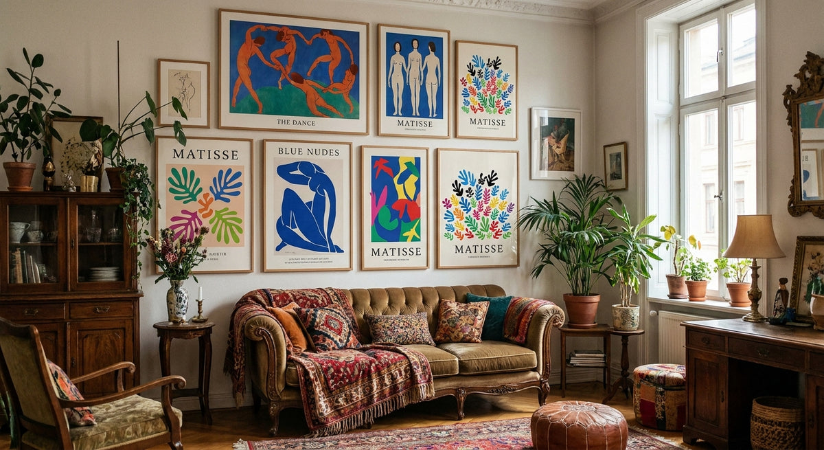 Matisse wall art for eclectic homes