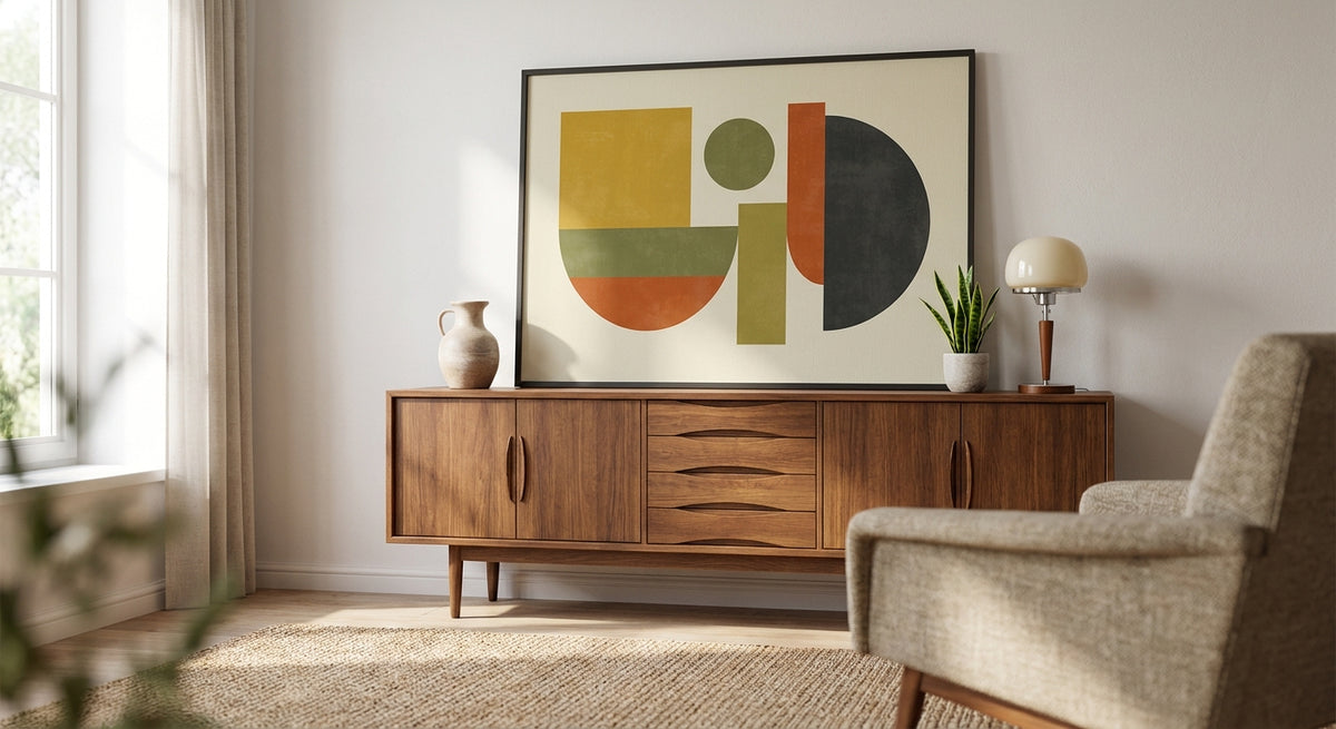 Mid century modern wall art