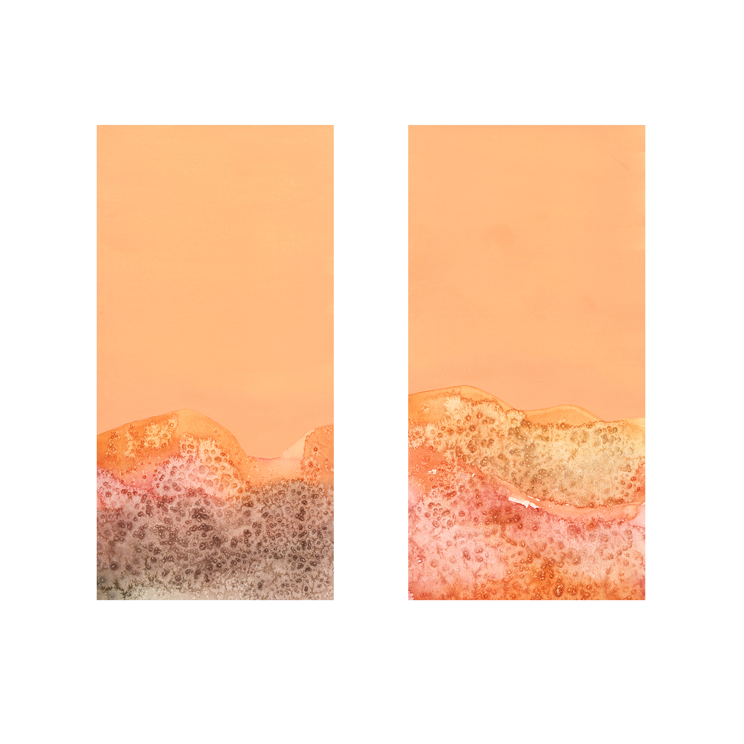 Tangerine Hills, Style A & B, Set Of 2 , By Aubrey