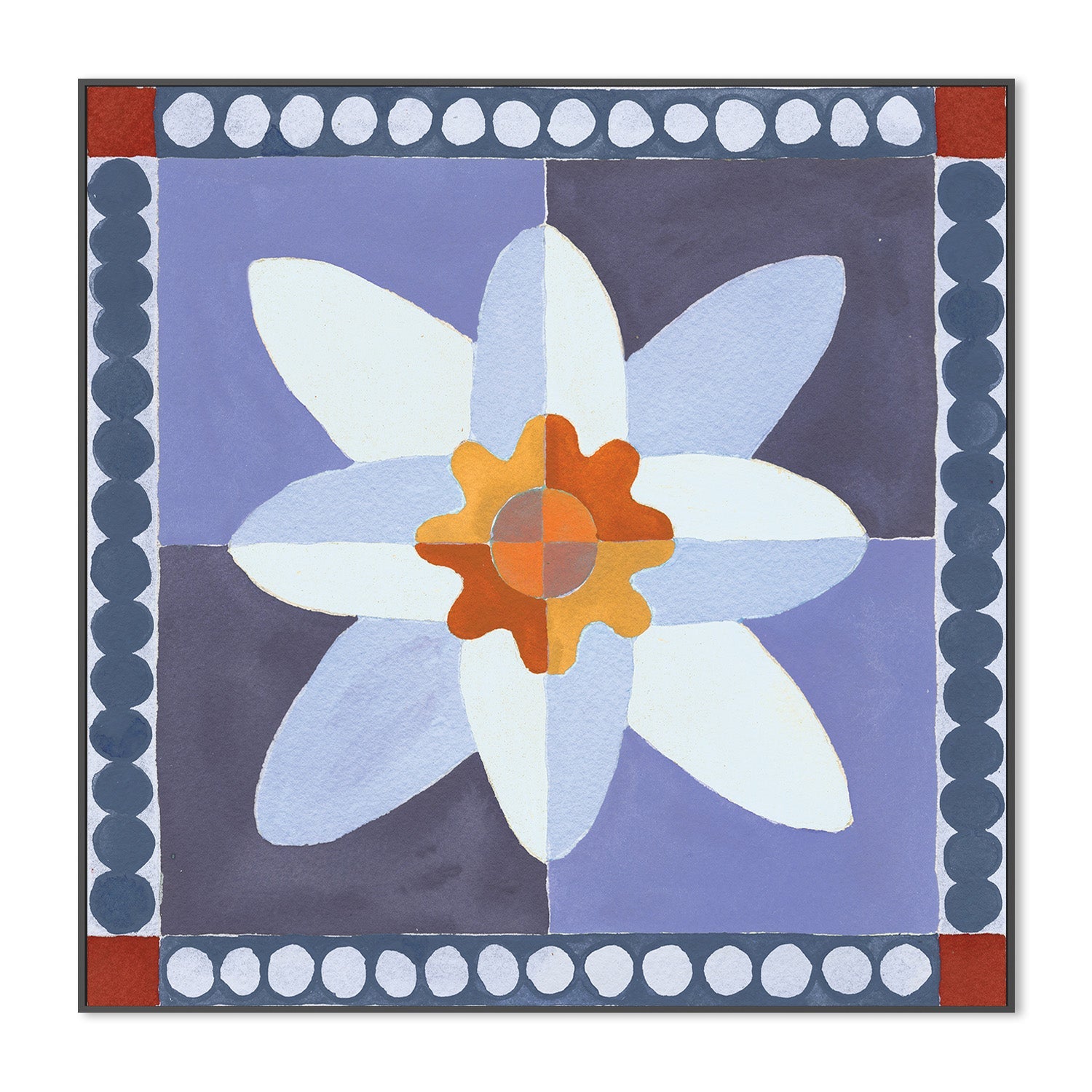 Daffodil Tile Blue