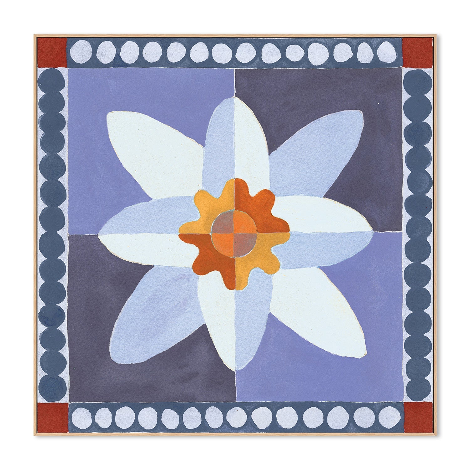 Daffodil Tile Blue