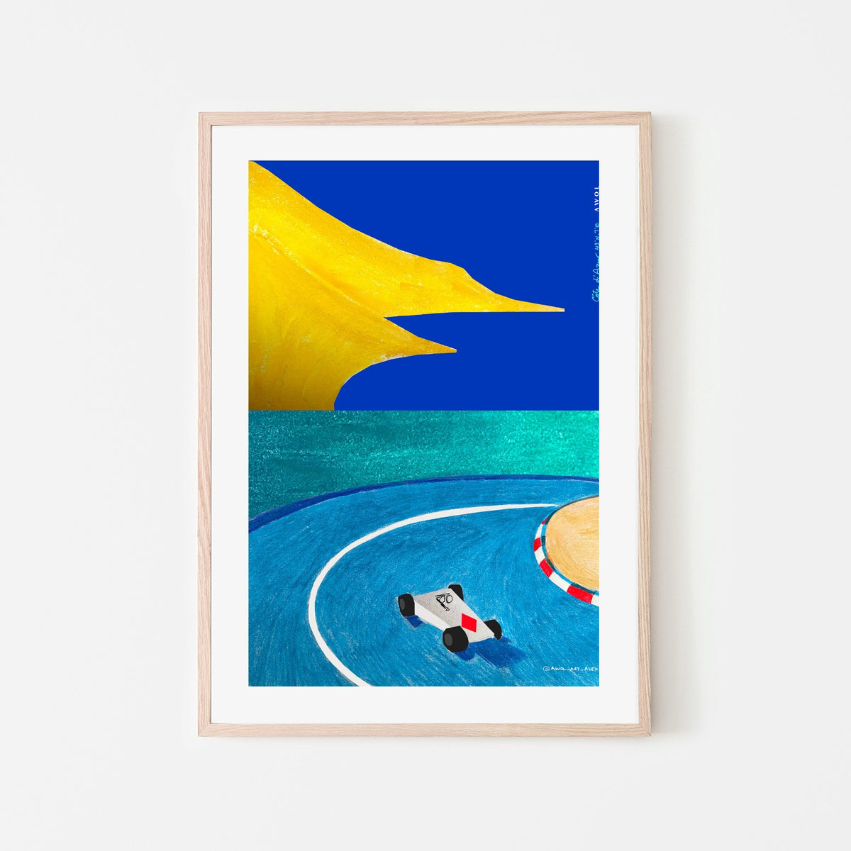 Race Car Abstract Shapes