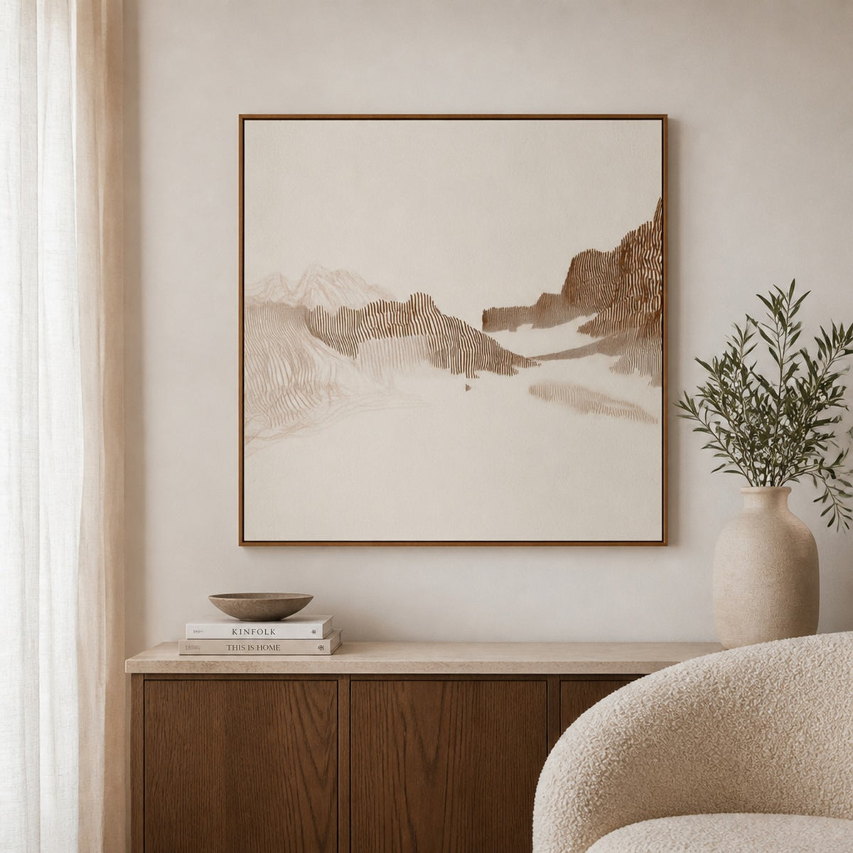 Serene Mountain Lines