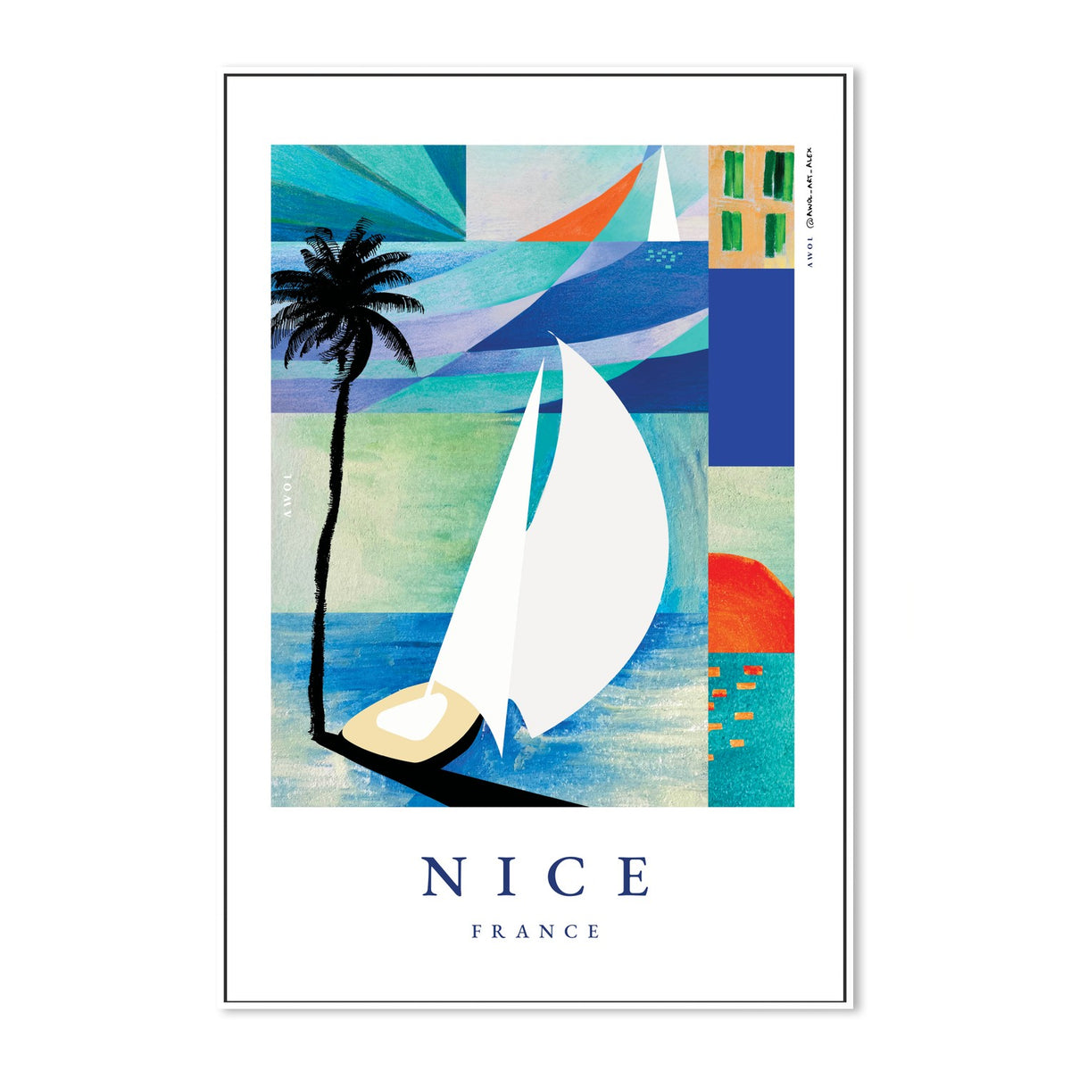 Summer Sailboat Beach