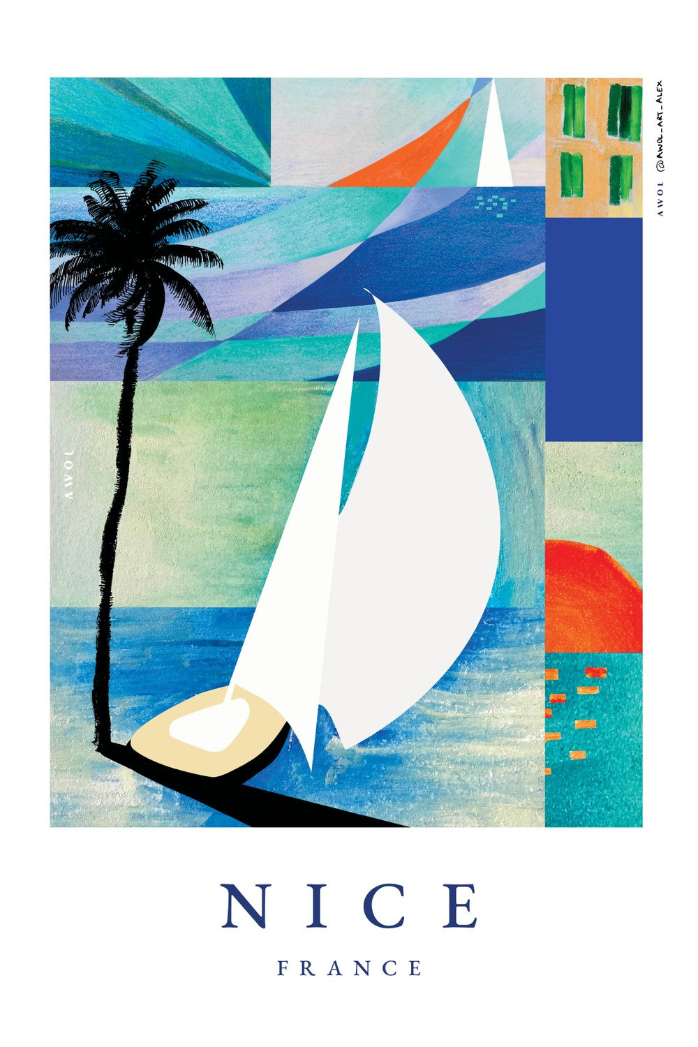 Summer Sailboat Beach