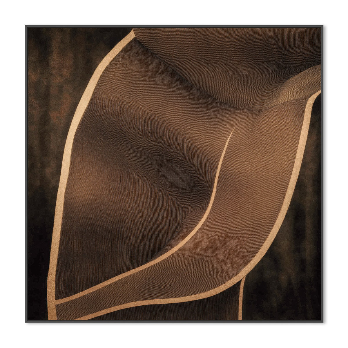 Brown Flowing Curves