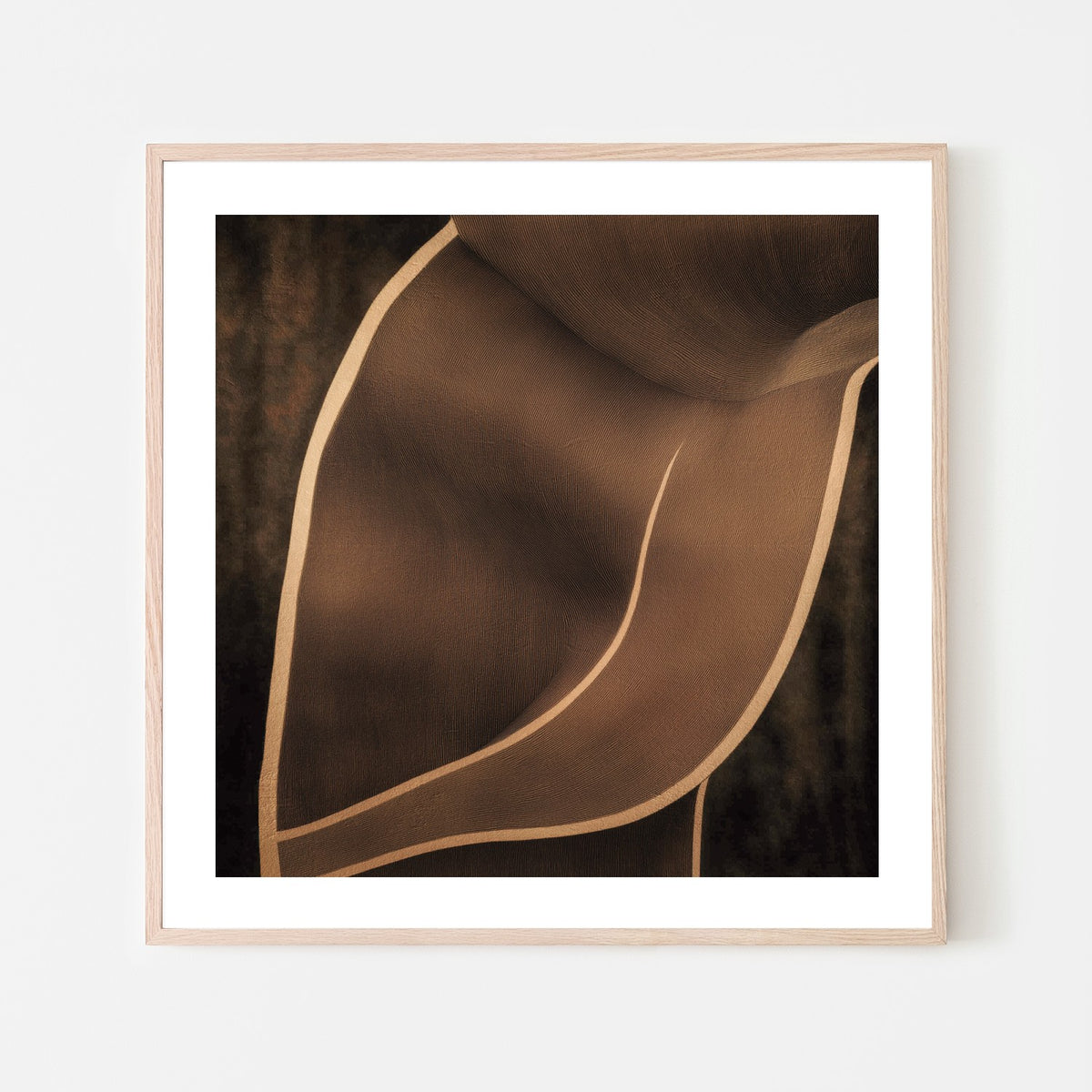 Brown Flowing Curves
