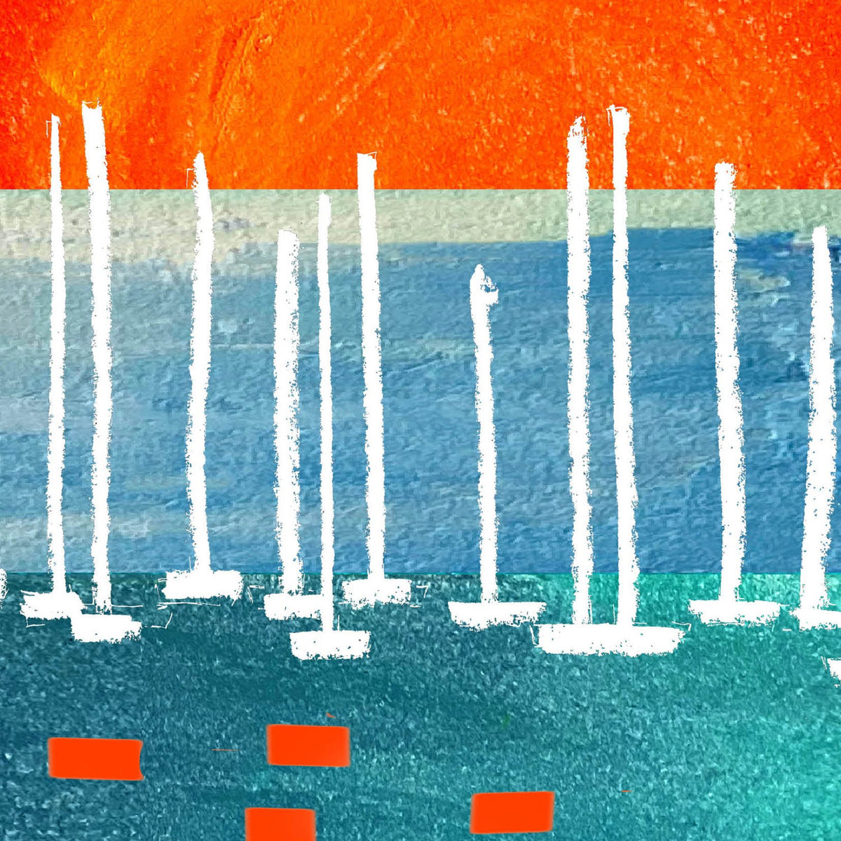 Orange Sun Sailboats