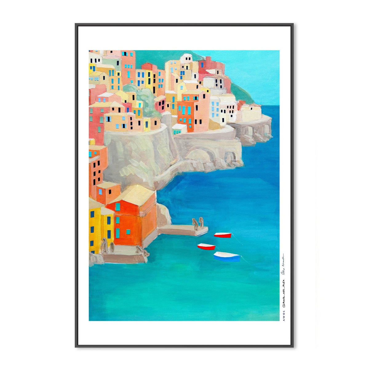 Colorful Coastal Village