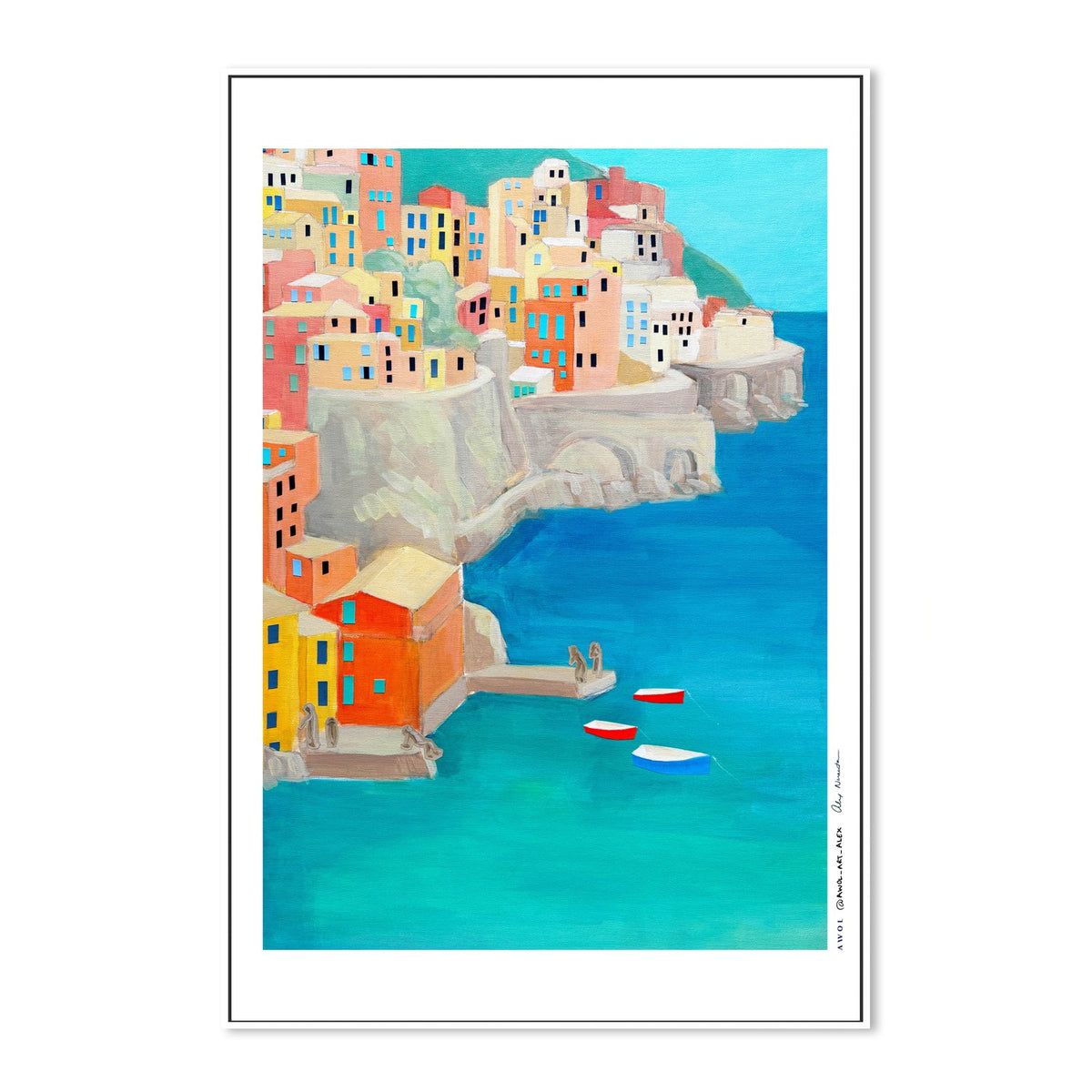 Colorful Coastal Village