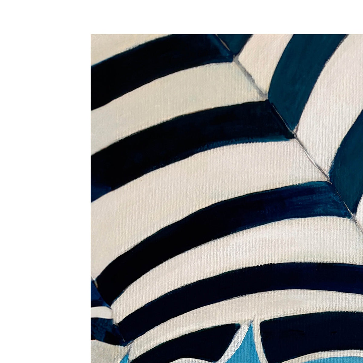 Blue Striped Beach Day