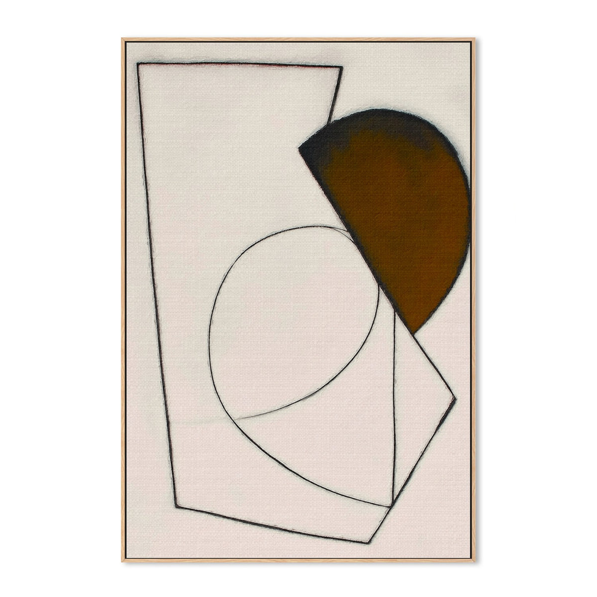Brown Geometric Abstract