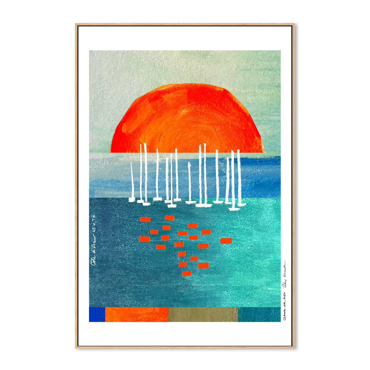 Abstract Sunset Seascape