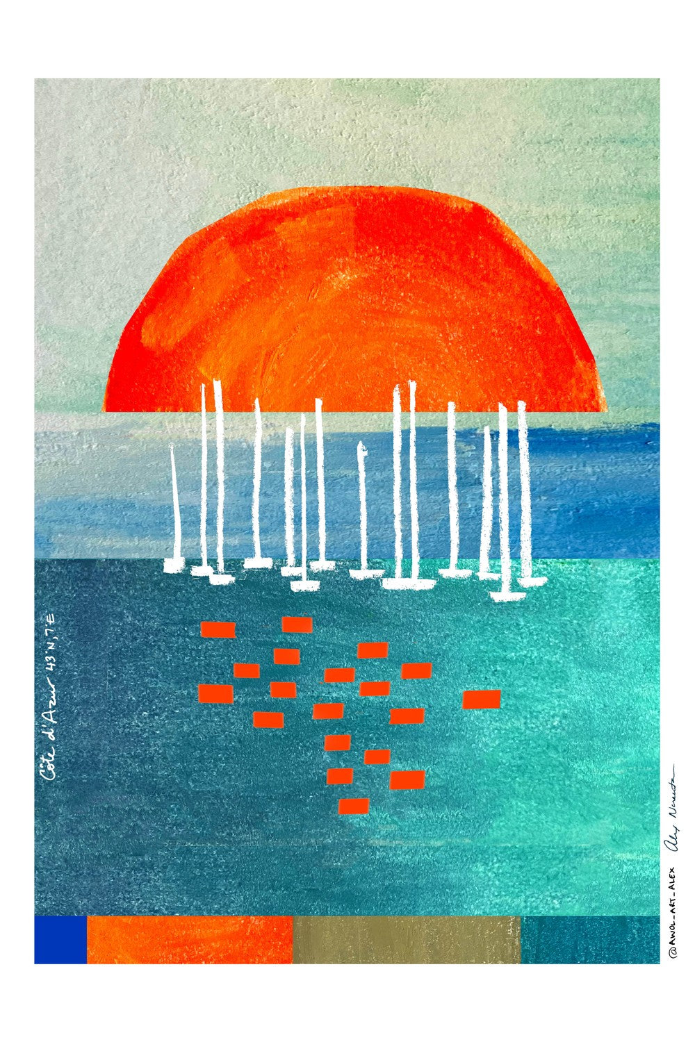 Abstract Sunset Seascape