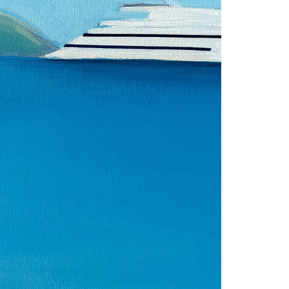 Floating On Blue Sea